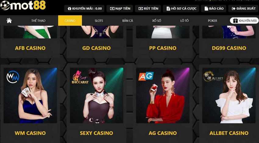 Sòng bạc casino trực tuyến thu hút người tham gia cá cược